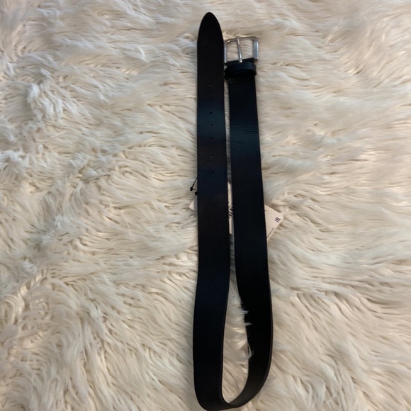 ZARA 100% LEATHER MAN BELT SIZE 34 color black see all photos - Picture 10 of 12